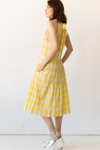 Daphne Midi Halter Dress