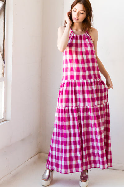 Daphne Maxi Halter Dress
